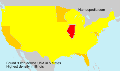 Surname Itch in USA
