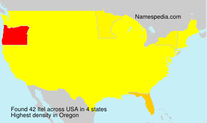 Surname Itel in USA