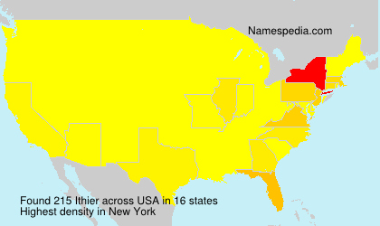 Surname Ithier in USA