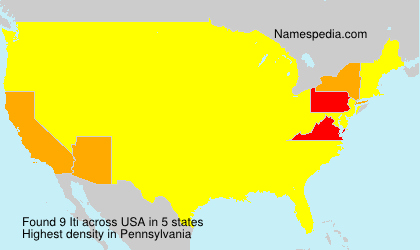 Surname Iti in USA