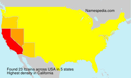 Surname Itzaina in USA Surname Itzaina in USA