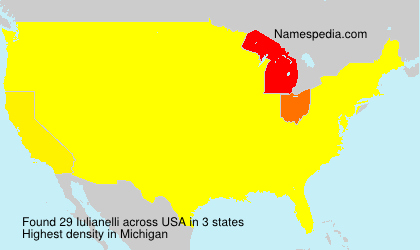 Surname Iulianelli in USA Surname Iulianelli in USA