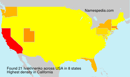 Surname Ivakhnenko in USA Surname Ivakhnenko in USA
