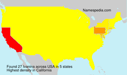 Surname Ivanina in USA Surname Ivanina in USA