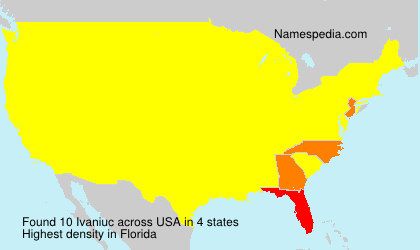 Surname Ivaniuc in USA