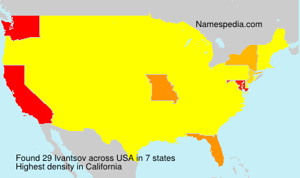 Surname Ivantsov in USA Surname Ivantsov in USA