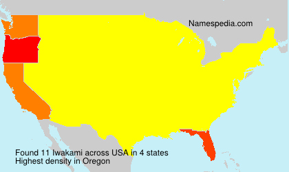 Surname Iwakami in USA Surname Iwakami in USA