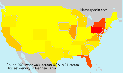Surname Iwanowski in USA