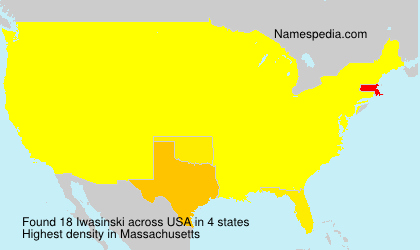 Surname Iwasinski in USA