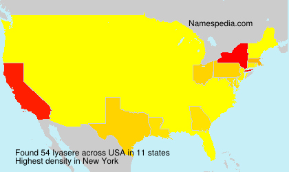 Surname Iyasere in USA