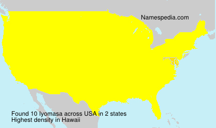 Surname Iyomasa in USA Surname Iyomasa in USA