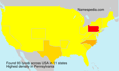 Surname Iyoob in USA