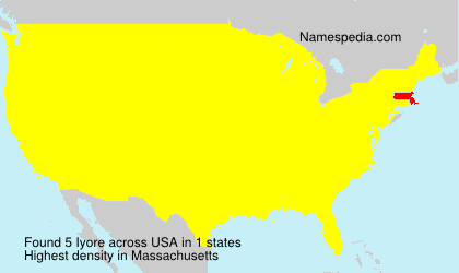 Surname Iyore in USA