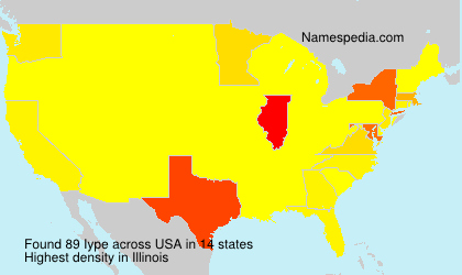 Surname Iype in USA