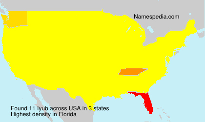 Surname Iyub in USA