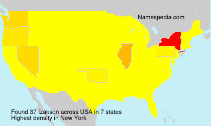 Surname Izakson in USA Surname Izakson in USA