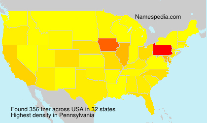 Surname Izer in USA Surname Izer in USA