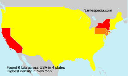 Surname Izia in USA Surname Izia in USA