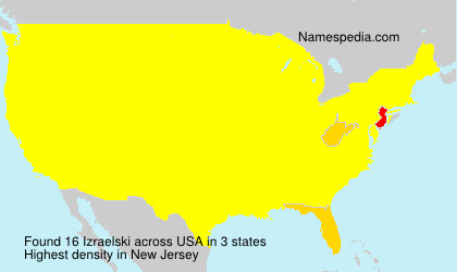 Surname Izraelski in USA Surname Izraelski in USA