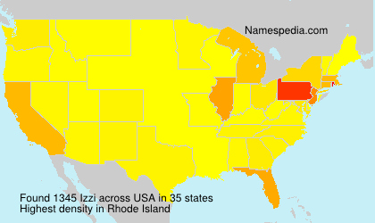 Surname Izzi in USA Surname Izzi in USA