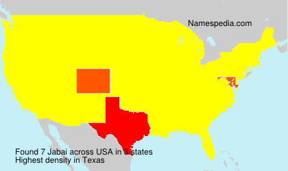 Surname Jabai in USA Surname Jabai in USA