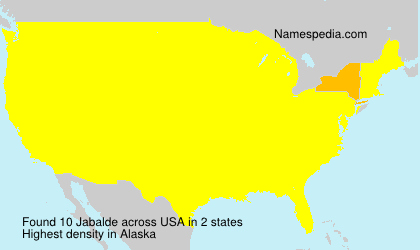 Surname Jabalde in USA Surname Jabalde in USA