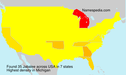 Surname Jabalee in USA Surname Jabalee in USA