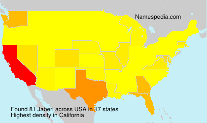 Surname Jaberi in USA