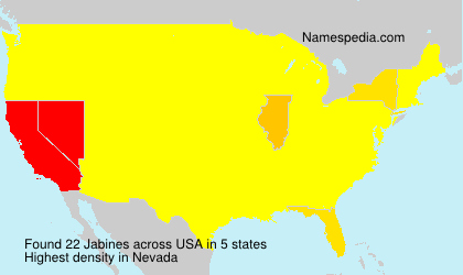 Surname Jabines in USA Surname Jabines in USA