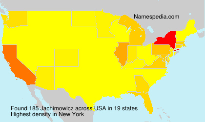 Surname Jachimowicz in USA Surname Jachimowicz in USA