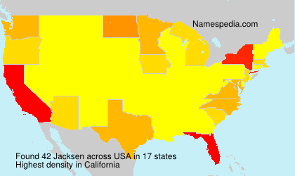 Surname Jacksen in USA Surname Jacksen in USA