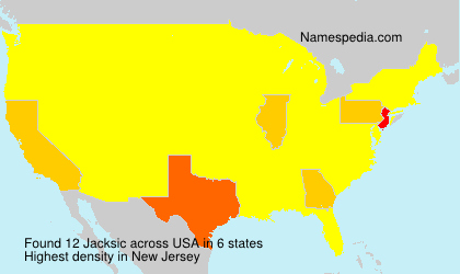 Surname Jacksic in USA Surname Jacksic in USA