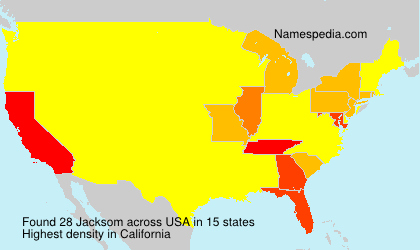 Surname Jacksom in USA Surname Jacksom in USA