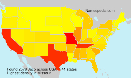Surname Jaco in USA Surname Jaco in USA