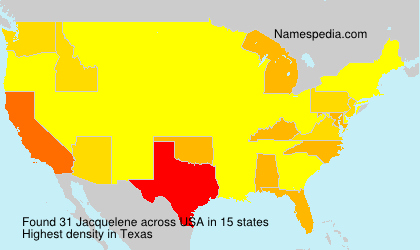 Surname Jacquelene in USA