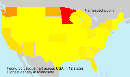 Surname Jacquemart in USA Surname Jacquemart in USA