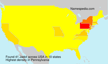 Surname Jadot in USA Surname Jadot in USA
