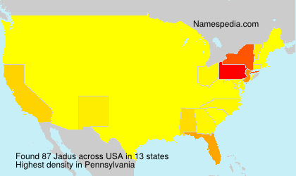 Surname Jadus in USA
