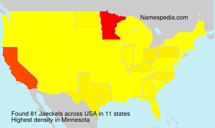 Surname Jaeckels in USA Surname Jaeckels in USA