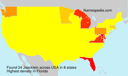 Surname Jaecklein in USA Surname Jaecklein in USA