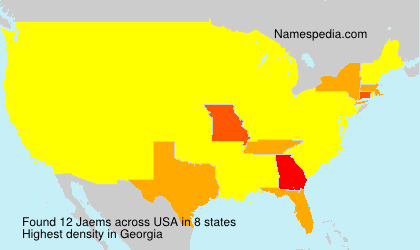 Surname Jaems in USA Surname Jaems in USA