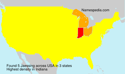 Surname Jaessing in USA Surname Jaessing in USA