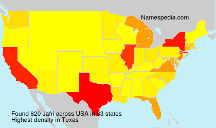 Surname Jafri in USA