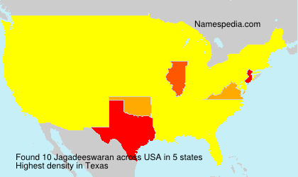 Surname Jagadeeswaran in USA