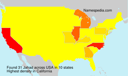 Surname Jahad in USA Surname Jahad in USA