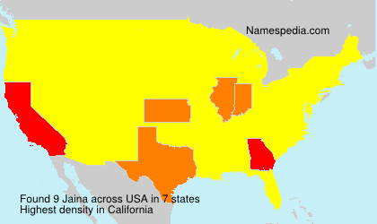 Surname Jaina in USA Surname Jaina in USA