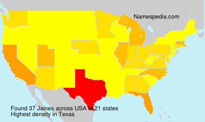 Surname Jaines in USA Surname Jaines in USA