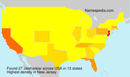 Surname Jaishankar in USA