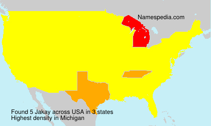 Surname Jakay in USA Surname Jakay in USA