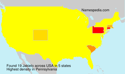 Surname Jakielo in USA Surname Jakielo in USA
